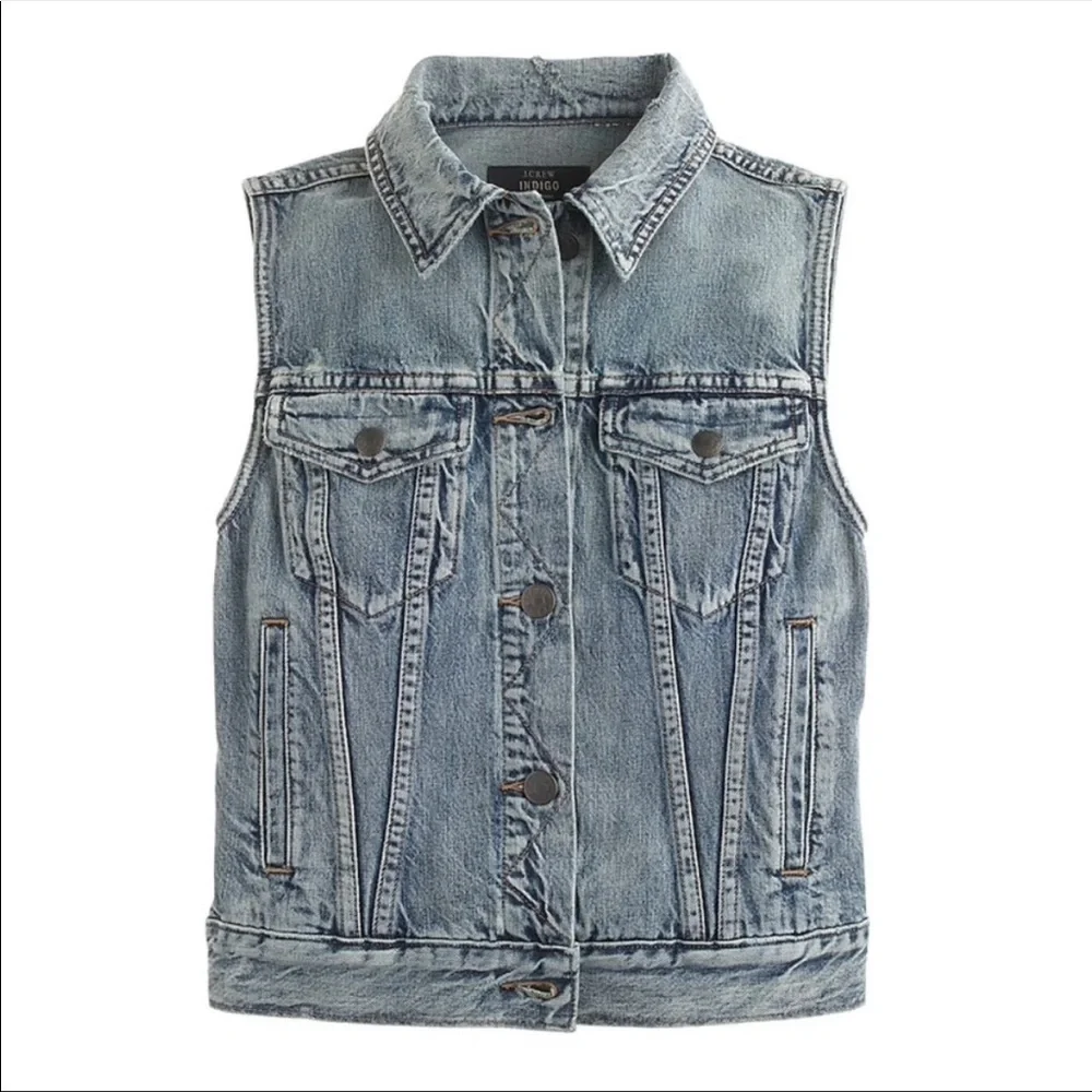 J. Crew | Denim Vest Indigo Patina Wash Size Small